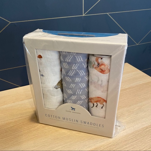 Little Unicorn Other - NWT Little Unicorn Muslin Swaddle Blanket Set*